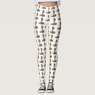 Braune Kobra Leggings