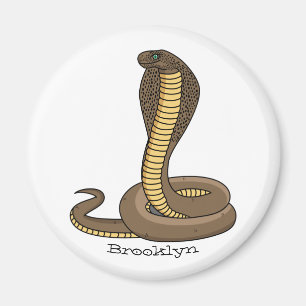 Braune Kobra Magnet