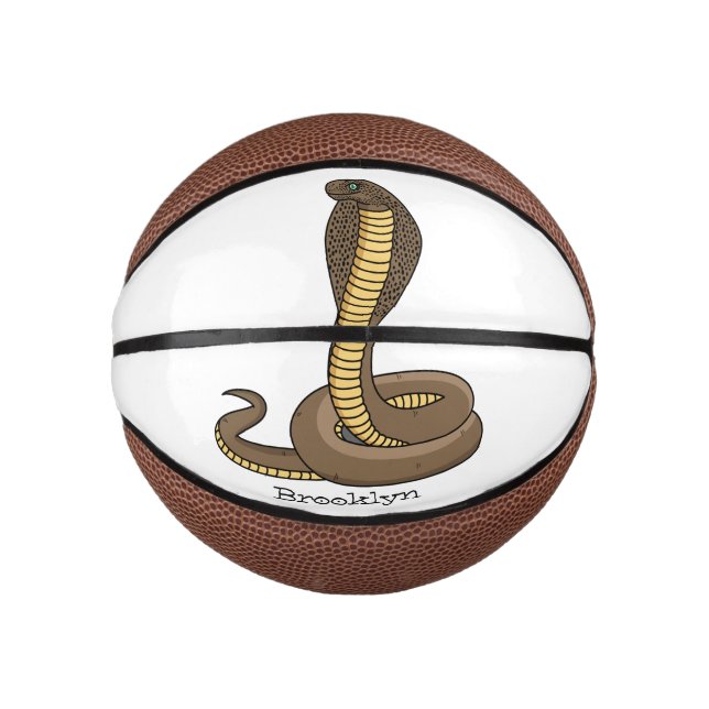 Braune Kobra Mini Basketball (Vorderseite)