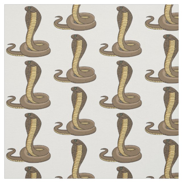 Braune Kobra Stoff (Muster)