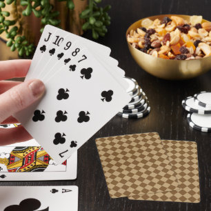 Braune Kombination Diamantmuster von STaylor Spielkarten