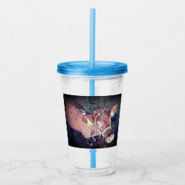 Braune Kuh Acryltrinkbecher