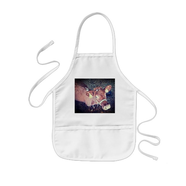 Braune Kuh Kinderschürze (Vorne)