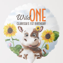 Braune Kuh Sonnenblume Wild ein Mädchen Erstgeburt