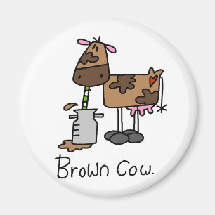 Braune Kuh T-Shirts und Geschenke Magnet