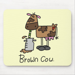 Braune Kuh T-Shirts und Geschenke Mousepad