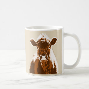 Braune Kuhfarm Tasse