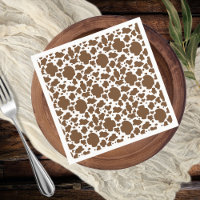Braune Kuhstumpf Imitate Cowhide Muster