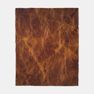 Braune Lederoptikleder,textur,hintergrund,kunst Fleecedecke