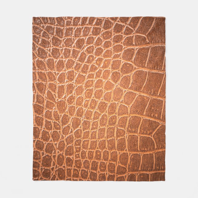 Braune Ledertextur für den Hintergrund Fleecedecke (Vorderseite)