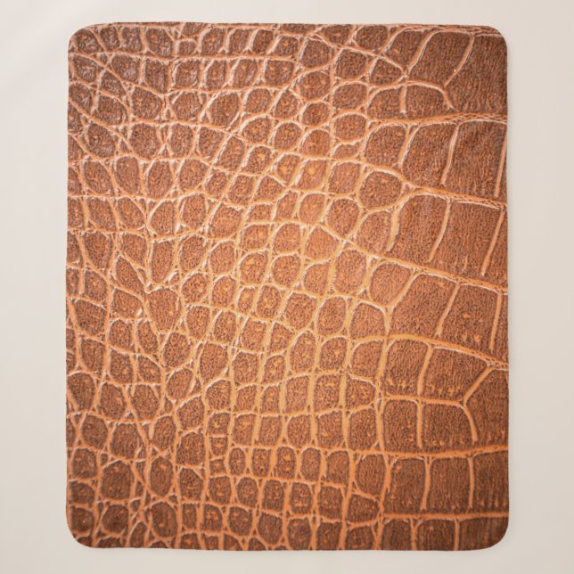 Braune Ledertextur für den Hintergrund Sherpadecke (Vorderseite)