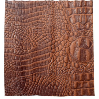 Braune Ledertextur im Hintergrund, gefallen,abstra Duschvorhang