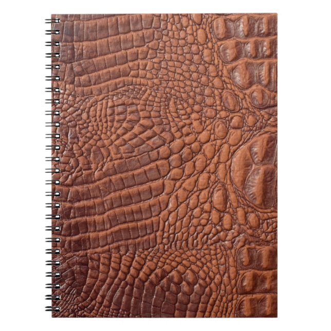 Braune Ledertextur im Hintergrund, gefallen,abstra Notizblock (Vorderseite)