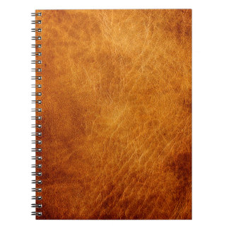 Braune Ledertextur Notizblock