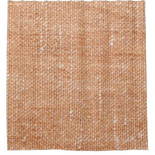 Braune Linen Leinwand Textur Hintergrund Duschvorhang