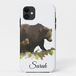 Braune Mama Vater Bär & Cub Tier Case-Mate iPhone Hülle