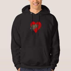 Braune Marmorierte Baumwanzen Herz Entomologe Inse Hoodie