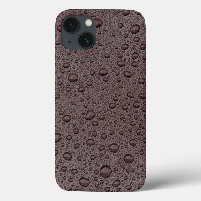 Braune Maroon-Wassertropfen Case-Mate iPhone-Gehäu Case-Mate iPhone Hülle (Rückseite)