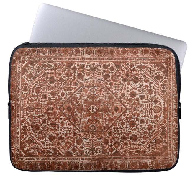 Braune Motive Laptopschutzhülle (Vorderseite)