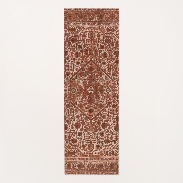 Braune Motive Yogamatte (Vorderseite)