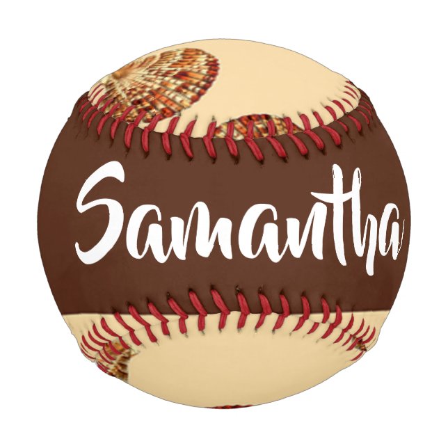 Braune Muscheln Baseball (Vorderseite)