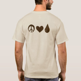 Braune Mutter Baby ABM Frieden Liebe Muttermilch T-Shirt