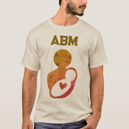 Braune Mutter Baby ABM Frieden Liebe Muttermilch T-Shirt