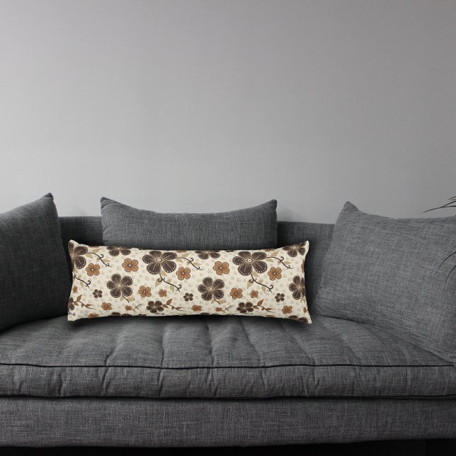 Braune natürliche Blume Seitenschläferkissen (Von Creator hochgeladen)