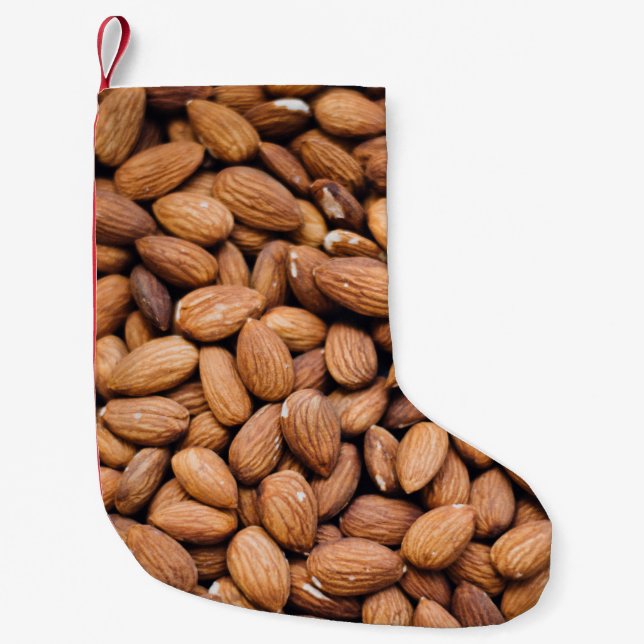 Braune Nüsse Kleiner Weihnachtsstrumpf (Vorderseite)
