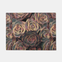Braune, orangefarbene, goldene Rose Tor Mat