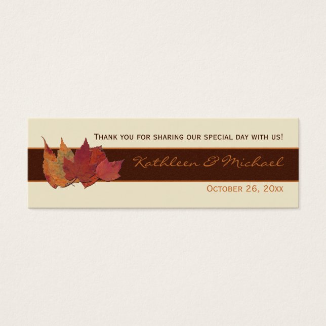 Braune Orangen Ivory Getrocknete Blätter Gastgesch (Vorderseite)