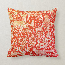 Braune Orangen Roter Herbst Tierwald Hirsche