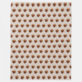 Braune Pansy Blume Nahtloses Muster auf Fleecedecke