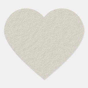 Braune Papieraccessoires mit Textur zum Anpassen Herz-Aufkleber
