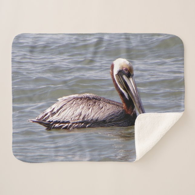 Braune Pelikandecke Sherpadecke (Vorderseite (Horizontal))