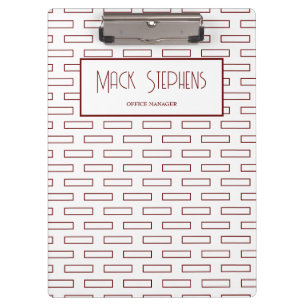 Braune Rechtecke Name Zwischenablage Klemmbrett