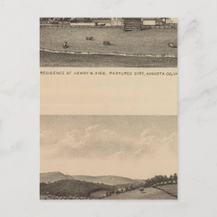 Braune Residenzen, Augusta Landkreis Postkarte