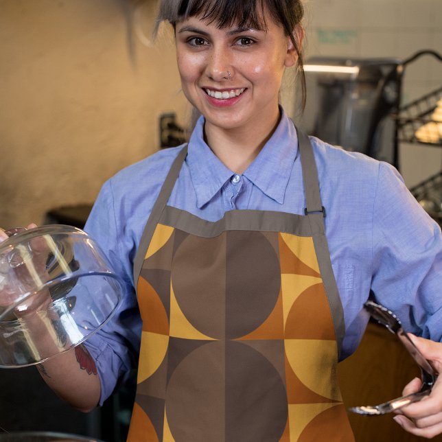 Braune Retrokreise Schürze (Von Creator hochgeladen)