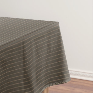Braune Retropinstreifen Tischdecke