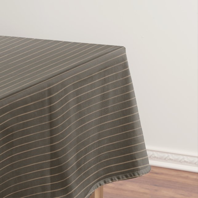 Braune Retropinstreifen Tischdecke (Beispiel)