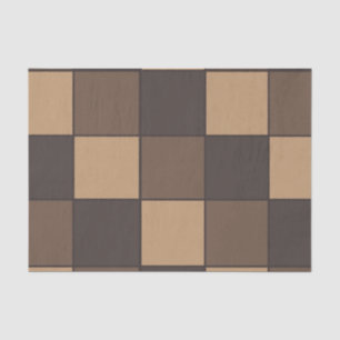 Braune Schachbretter Seidenpapier