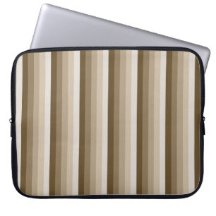 Braune Schattenstreifen Laptopschutzhülle