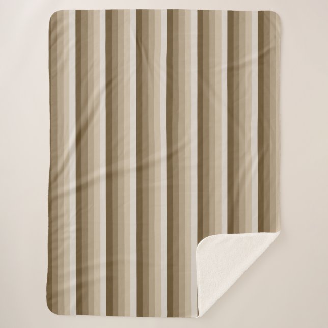 Braune Schattenstreifen Sherpadecke (Vorderseite)