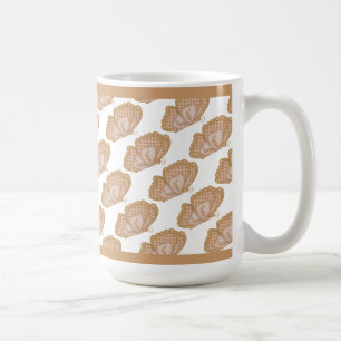 Braune Schmetterlinge Kaffeetasse