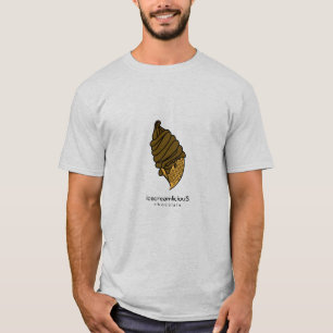 Braune Schokolade Eiscreme Cone icecreamliciouS T-Shirt