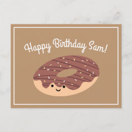 Braune Schokolade Geburtstag Postkarte