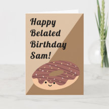 Braune Schokolade Sprinkles Doughnut | Geburtstag