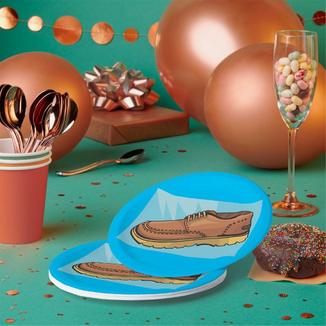 Braune Schuhwaren Teller (Von Creator hochgeladen)