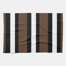 Braune, schwarz-weiße Streifen