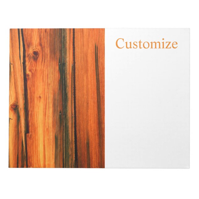 Braune Stallbretter Thunder_Cove Notizblock (Vorderseite)